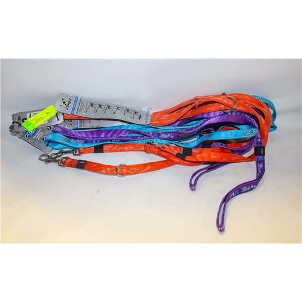 7 MEDIUM DOG LEASHES