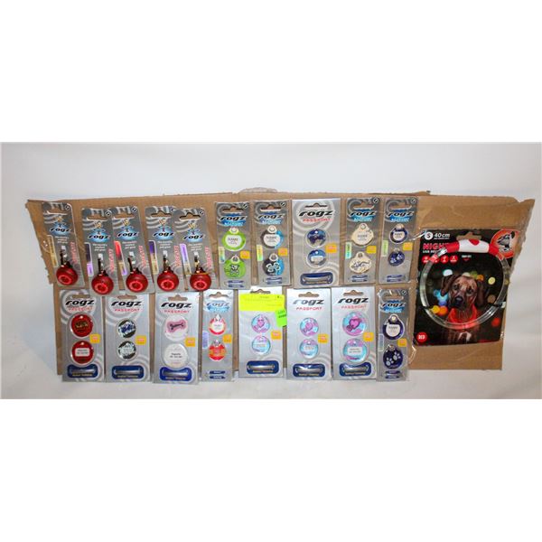 18 DOG LIGHTS ID TAGS