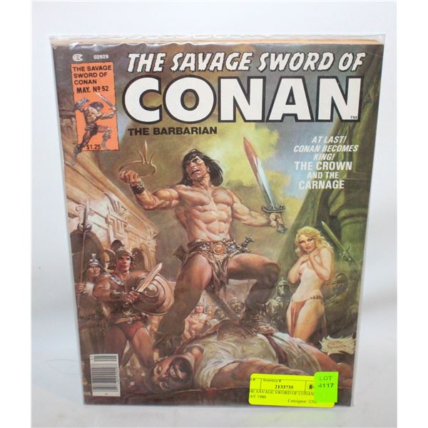 THE SAVAGE SWORD OF CONAN #52 MAY 1980