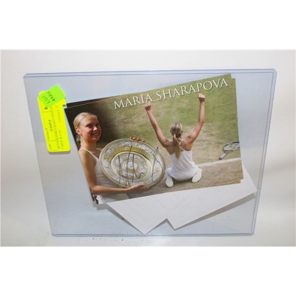 AUTOGRAPHED MARIA SHARAPOVA CARDS W COA