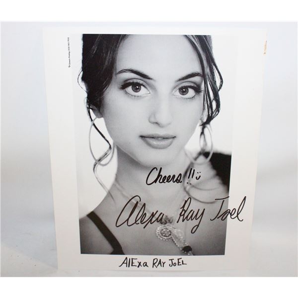 AUTOGRAPHED ALEXA RAE JOEL 8X10