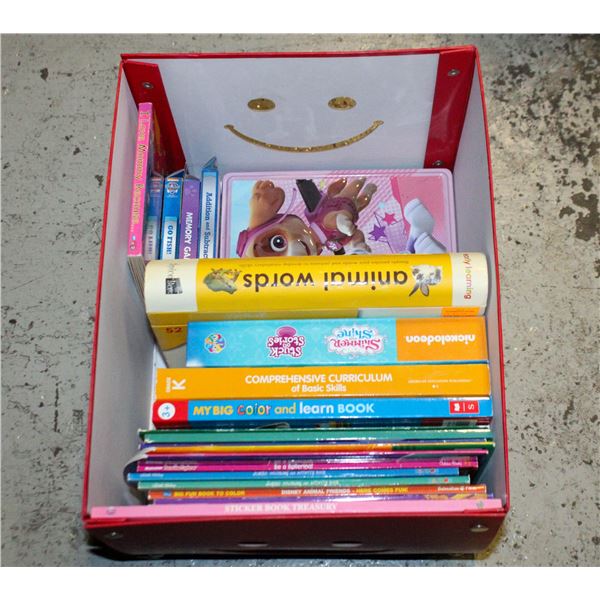 KIDS COLOURING BOOKS, LEARNING BOOKS, ETC