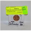 Image 1 : 1969 USA LINCOLN S PENNY MISSING FG ERROR COIN