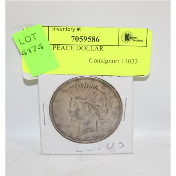 1923 US PEACE DOLLAR