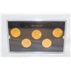 Image 1 : 2001 GOLD PLATED USA STATE QUARTERS BU SET X5