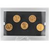 Image 2 : 2002 GOLD PLATED USA STATE QUARTERS BU SET X5