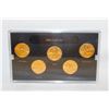 Image 1 : 2004 GOLD PLATED USA STATE QUARTERS BU SET X5