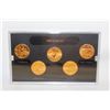 Image 1 : 2005 GOLD PLATED USA STATE QUARTERS BU SET X5