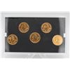 Image 2 : 2005 GOLD PLATED USA STATE QUARTERS BU SET X5