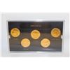 Image 1 : 2006 GOLD PLATED USA STATE QUARTERS BU SET X5