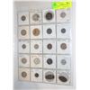 Image 1 : X20 VARIOUIS OLD WORLD COINS LOT IN PAGE