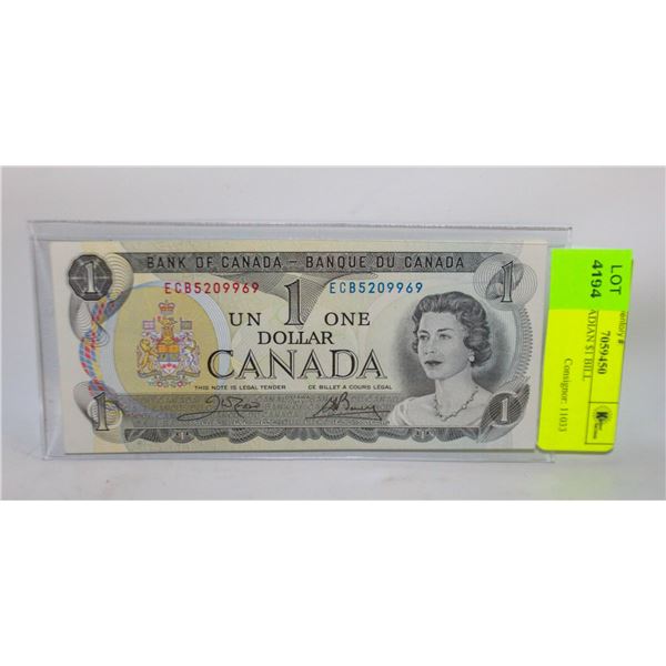 1973 CANADIAN $1 BILL