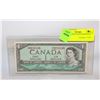 Image 1 : 1954 CANADIAN $1.00 BANK NOTE