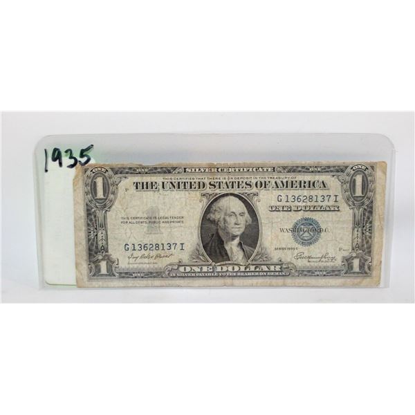 US 1935 $1 BLUE SEAL NOTE