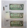 Image 1 : 1967 3X $1 NOTES