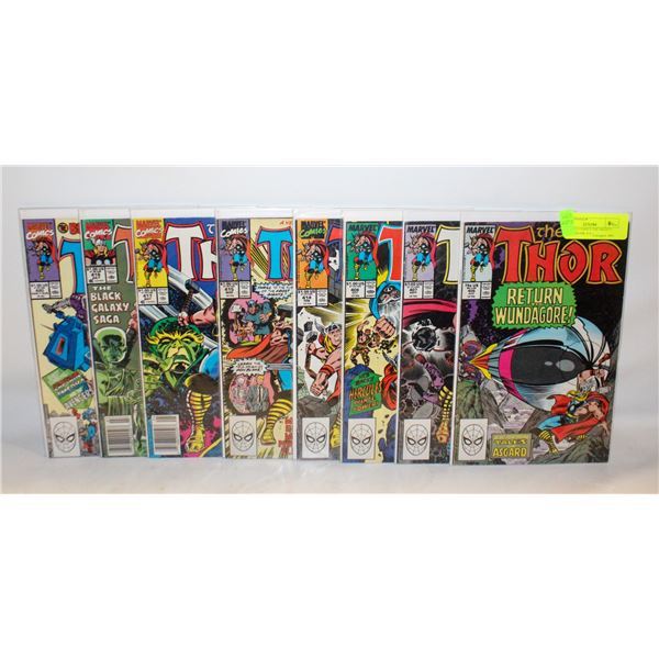 8-MARVEL COMICS THE MIGHTY THOR # 406-408, 414,