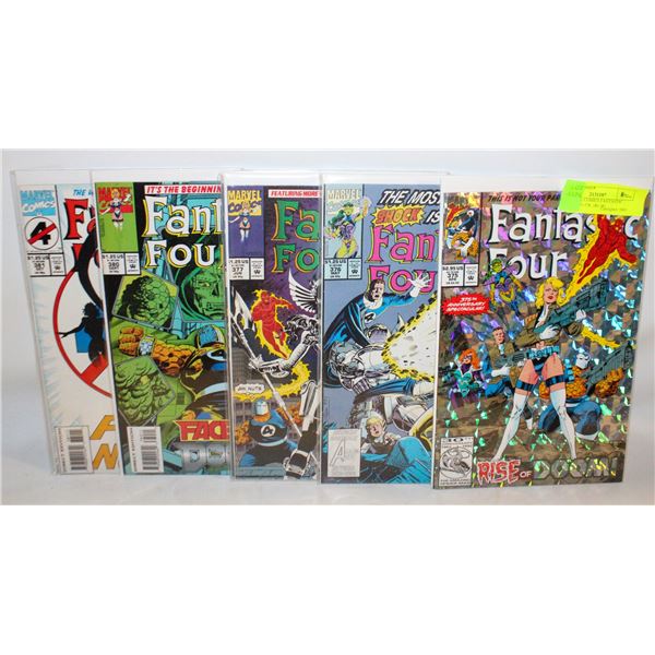 6-MARVEL COMICS FANTASTIC FOUR # 375-378, 380,381