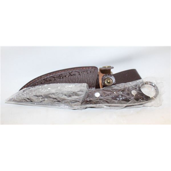 NEW TACTICAL OUTDOOR HUNTING DAMASCUS STYLE KNIFE