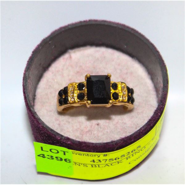 NEW MEN'S BLACK RING - SIZE 12