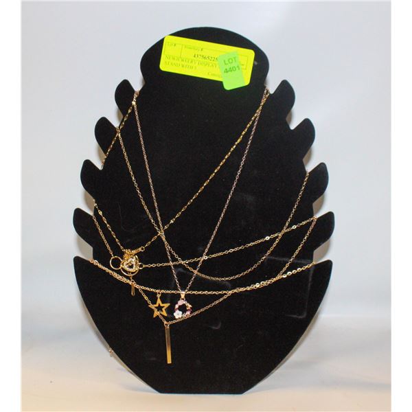 NEW JEWELRY DISPLAY NECKLACE STAND WITH 5