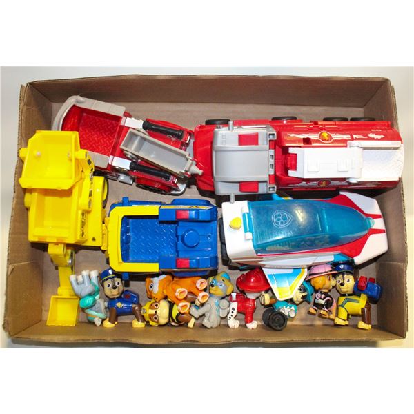 14 PAW PATROL PUPS, CARS & TRUCKS TOYS