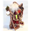 Image 1 : NEW 18" RUSTIC SANTA WITH ANIMAL SKINS ON HIS