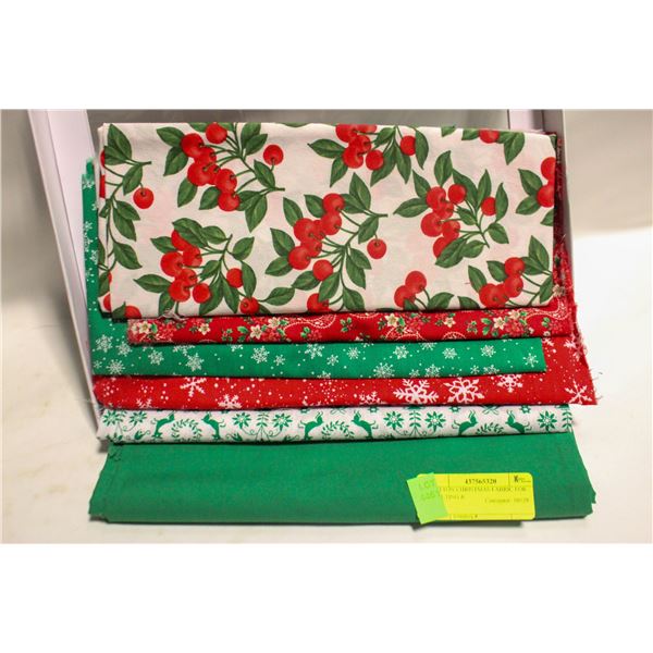 COTTON CHRISTMAS FABRIC FOR QUILTING &