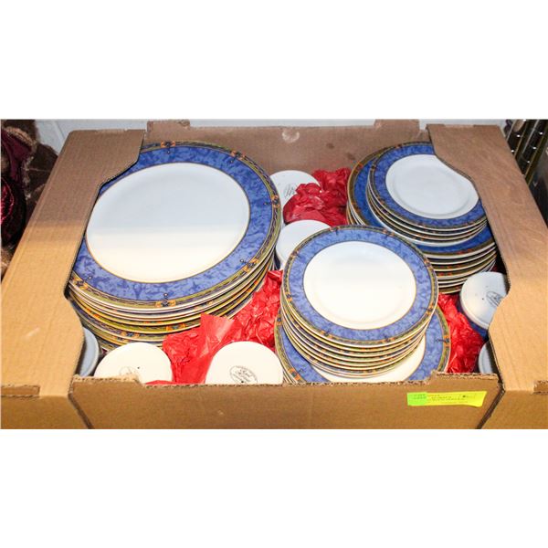 42-PIECE SET ROYAL HERITAGE BLUE CHINA