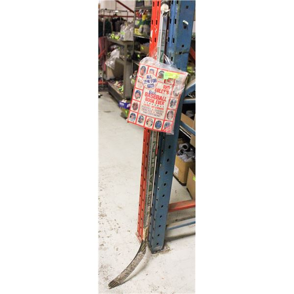 HOCKEY STICK WITH SPORTS BOOK