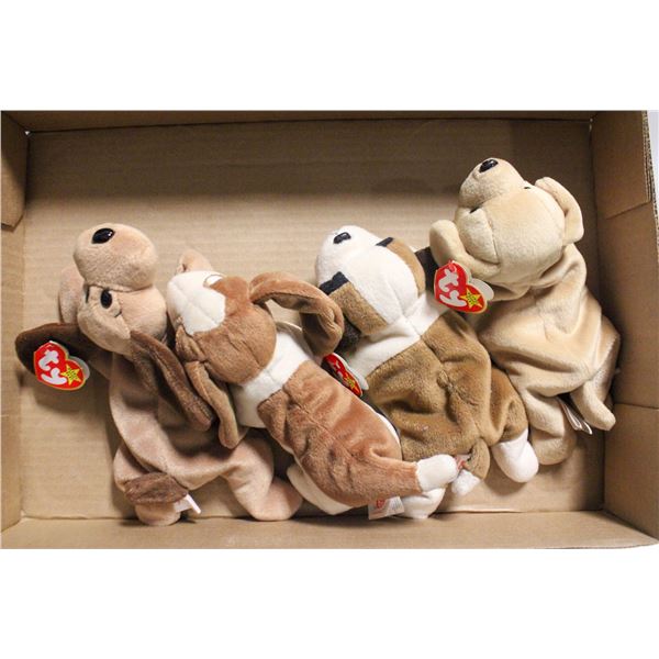 TY BEANIE BABIES W/TAGS DOGS - BONES,