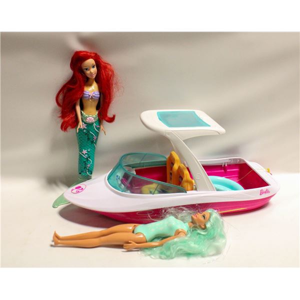 BARBIE DOLLS MERMAID & BOAT