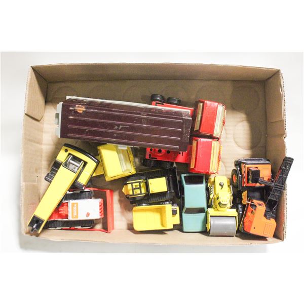 VINTAGE 10 DIECAST TONKA TRACTORS,