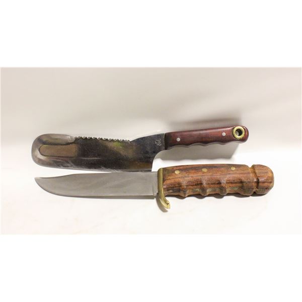2 HANDMADE CUSTOM KNIVES