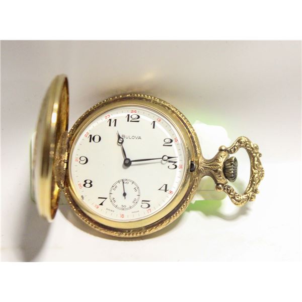 VINTAGE BULOVA POCKET WATCH WORKING