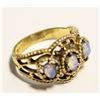 Image 1 : 18K THGE OPAL FILLIGREE RING SIZE 6.5