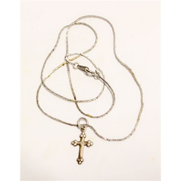 18" NECKLACE WITH CROSS