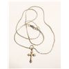 Image 1 : 18" NECKLACE WITH CROSS