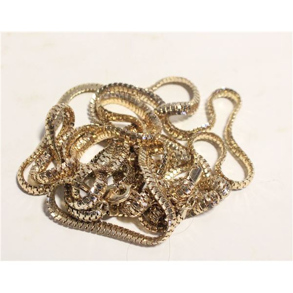 FLAT SNAKE MULTI CHAIN GRAZIANO ADJUSTABLE NECKLAC