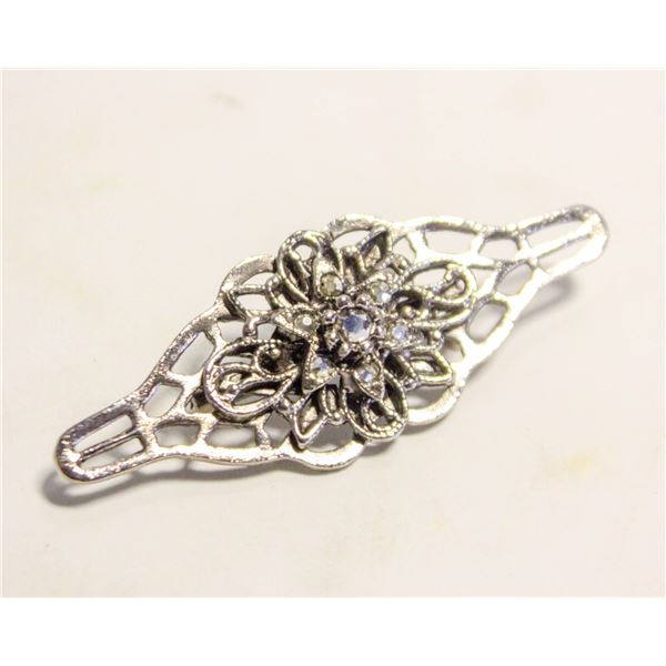 RHINESTONE FLOWER BROOCH