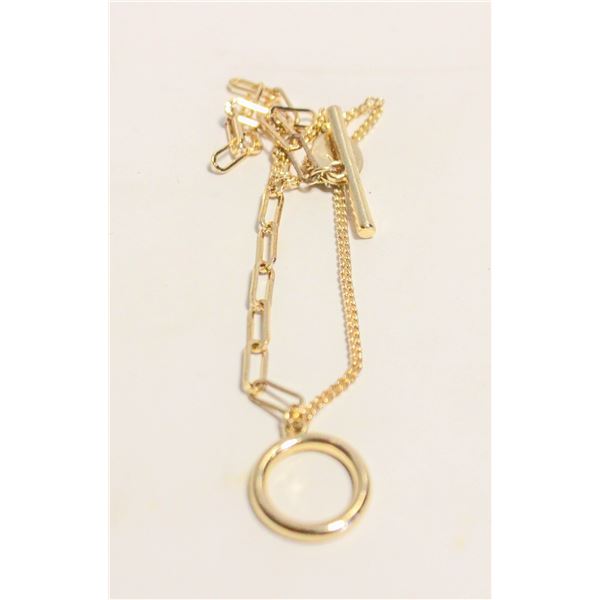 CHAIN BRACELET WITH TOGGLE CLASP 7"