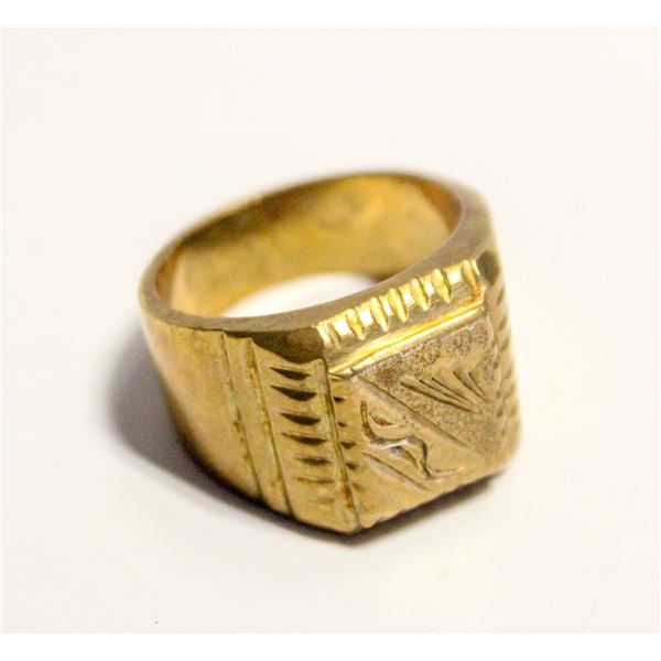 MENS SIZE 10.5 HEAVY BRASS RING