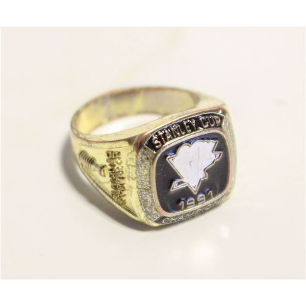 PENGUINS 1991 STANLEY CUP RING SIZE 11