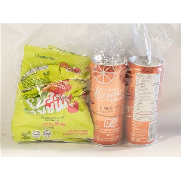 REPACKED 4 X 50G TROPICAL SOURS GUMMY CANDY