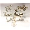 Image 1 : CHRISTMAS REINDEER CANDLE HOLDERS, 12" HIGH, 4.5