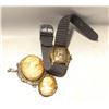 Image 1 : VERY OLD WRIST WATCH + 2 CAMEO BROOCHES