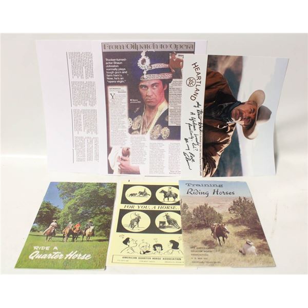 SIGNED SHAUN JOHNTON AS JACK BARTLETT FROM CBC