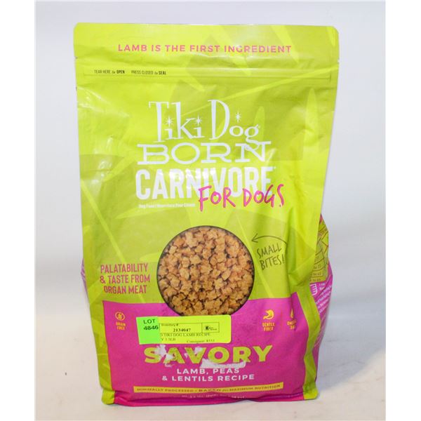 SEALED TIKI DOG LAMB RECIPE SAVORY 3.5LB