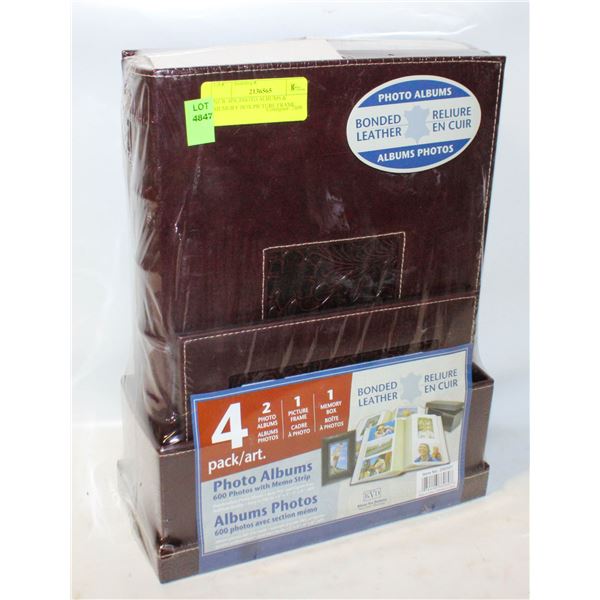 NEW 4PK PHOTO ALBUMS & MEMORY BOX PICTURE FRAME