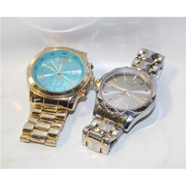 MENS GOLD AND SILVER TONE WATCHES MAY REQUIRE