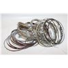 Image 1 : LARGE VOLUME OF SILVER TONE BRACELTS PLUS
